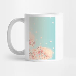 Aesthetic Cherry Blossom Flowers Retro Stylish Otaku Vaporwave Eboy or E-boy Gifts Mug